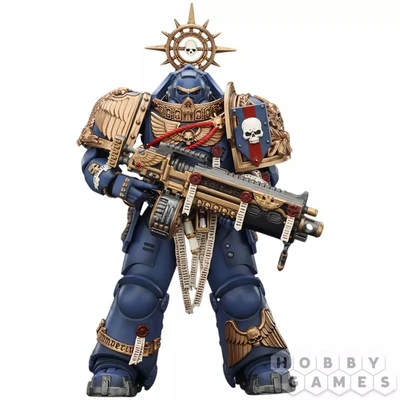 Фигурка JoyToy. Space Marine 2: Ultramarines Heavy Relic Primus Armor with Heavy Relic Bolt Rifle 192673