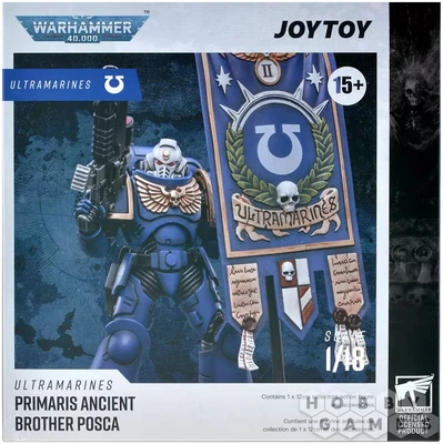 Фигурка JoyToy. Warhammer 40,000. Ultramarines Primaris Ancient Brother Posca 100172