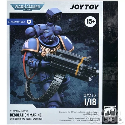 Фигурка JoyToy. Warhammer 40,000: Ultramarines Desolation Marine with Castellan Launcher (Superfrag) 135914