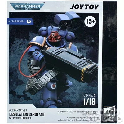 Фигурка JoyToy. Warhammer 40,000: Ultramarines Desolation Sergeant with Vengor Launcher 135912