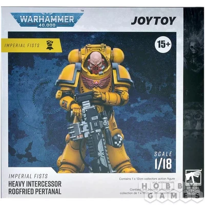 Фигурка JoyToy. Warhammer 40,000: Imperial Fists Heavy Intercessor Rogfried Pertanal 100140