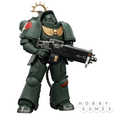 Фигурка JoyToy. Space Marine 2: Game Edition Dark Angels Heavy Intercessor with Heavy Bolt Rifle and Bolt Pistol 756580
