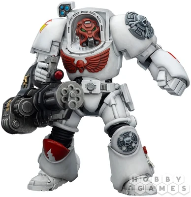 Фигурка JoyToy. Warhammer 40,000: White Scars Terminator 3 with Power Fist and Assault Cannon 756572