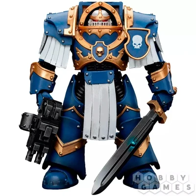 Фигурка JoyToy. Warhammer 30,000: Ultramarines Cataphractii Terminator Squad Sergeant with Power Sword 153982