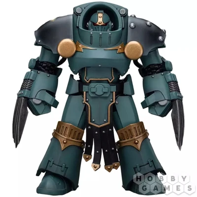 Фигурка JoyToy. Warhammer 30,000: Sons of Horus Tartaros Terminator Squad Terminator with Lightning Claws 148199