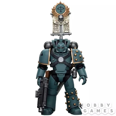 Фигурка JoyToy. Warhammer 30,000: Sons of Horus. MKIV Tactical Squad. Legionary with Legion Vexilla 141562