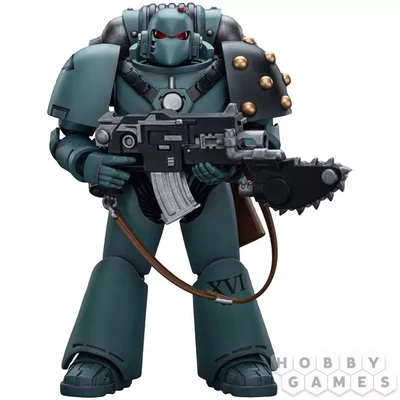 Фигурка JoyToy. Warhammer 30,000: Sons of Horus. MKVI Tactical Squad. Legionary with Bolter & Chainblade 141558
