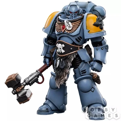 Фигурка JoyToy. Warhammer 40,000: Space Wolves. Claw Pack Brother Sigyrr Stoneshield 141543