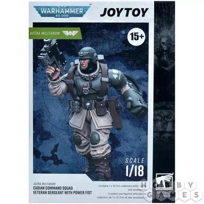 Фигурка JoyToy. Warhammer 40,000: Astra Militarum Veteran Sergeant with Power Fist 135940