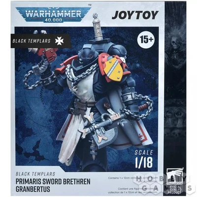 Фигурка JoyToy. Warhammer 40,000: Black Templars Primaris Sword Brethren Granbertus 135923