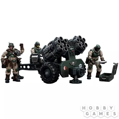 Фигурка JoyToy. Warhammer 40,000: Astra Militarum Ordnance Team with Malleus Rocket Launcher 135911
