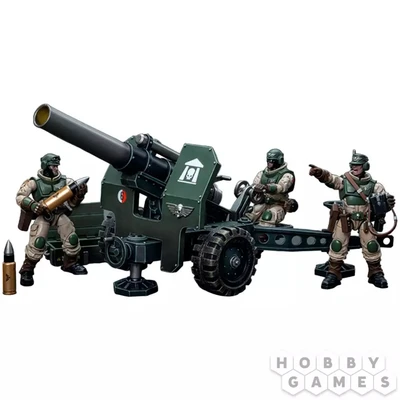 Фигурка JoyToy. Warhammer 40,000: Astra Militarum Ordnance Team with Bombast Field Gun 135910
