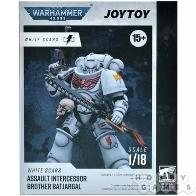Фигурка JoyToy. Warhammer 40,000: White Scars Assault lntercessor Brother Batjargal 102375