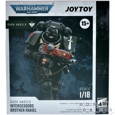 Фигурка JoyToy. Warhammer 40,000: Dark Angels Intercessors Sergeant Rakiel 102367