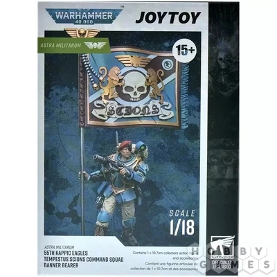 Фигурка JoyToy. Warhammer 40,000: Astra Militarum 55th Kappic Eagles Banner Bearer 102360