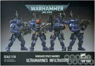 Фигурка JoyToy. Warhammer 40,000: Vanguard Space Marines Ultramarines Infiltrators 100174