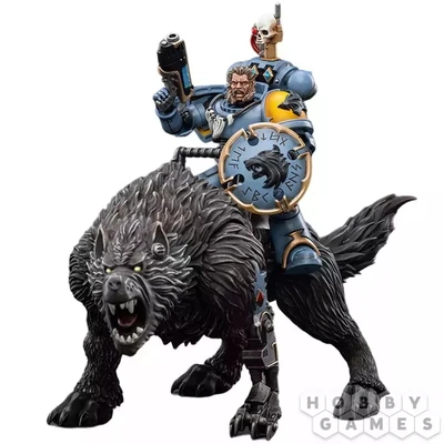 Фигурка JoyToy. Warhammer 40,000: Space Wolves Thunderwolf Cavalry Frode 100167