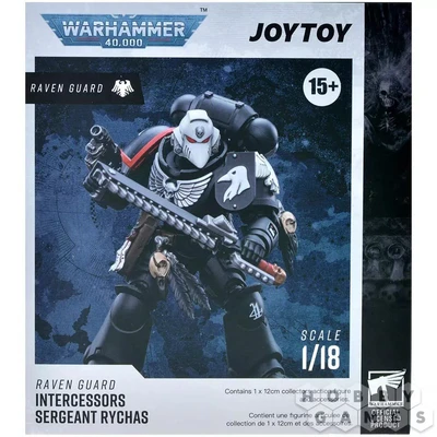 Фигурка JoyToy. Warhammer 40,000: Raven Guard Intercessors Sergeant Rychas 100162