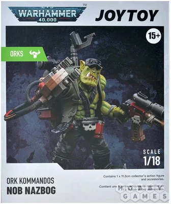 Фигурка JoyToy. Warhammer 40,000: Ork Kommandos Nob Nazbog 100156