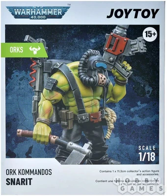 Фигурка JoyToy. Warhammer 40,000: Ork Kommandos Dakka Boy Snarit 100155