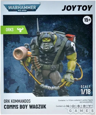 Фигурка JoyToy. Warhammer 40,000: Ork Kommandos Comms Boy Wagzuk 100153