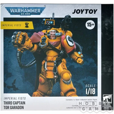 Фигурка JoyToy. Warhammer 40,000: Imperial Fists Third Captain Tor Garadon 100143