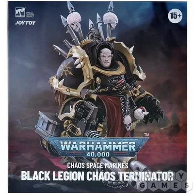 Фигурка JoyToy. Warhammer 40,000. Chaos Space Marines. Black Legion Chaos Terminator Brother Gornoth 100127