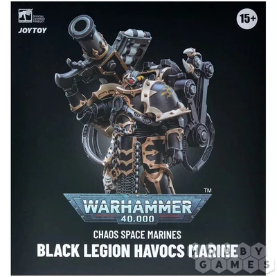 Фигурка JoyToy. Warhammer 40,000: Chaos Space Marines Black Legion Havocs Marine 05 100117