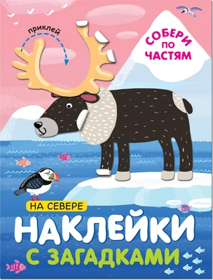 Наклейки с загадками. Собери по частям. На севере 9786133000000