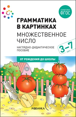 Наглядное пособие. Грамматика в картинках. Множественное число 9786661000000