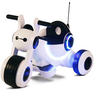 Детский электромотоцикл HL300 White 6V - HL300 HL300-WHITE