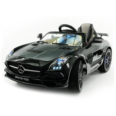 Электромобиль Mercedes-Benz SLS AMG Black Carbon Edition - SX128-S SX128-CARBON-BLACK-PAINT