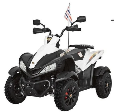 Детский электроквадроцикл Dongma ATV White 12V с кожаным сиденьем - DMD-268A-LUX-W DMD-268A-LUX-WHITE