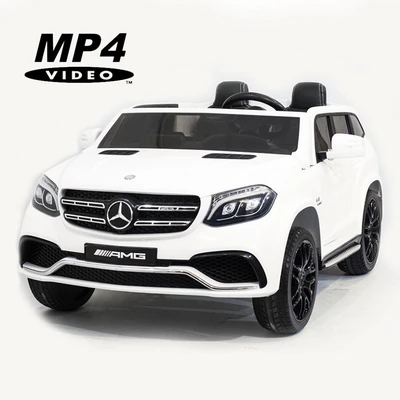 Детский электромобиль Mercedes Benz GLS63 LUXURY 4WD 12V MP4 - White - HL228-LUX-MP4 HL228-LUX-WHITE-MP4