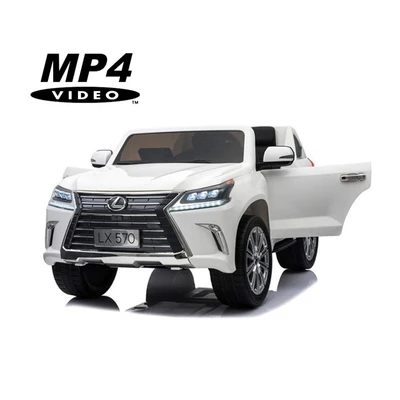 Детский электромобиль Lexus LX570 4WD MP4 - DK-LX570-WHITE-MP4 DK-LX570-WHITE-MP4