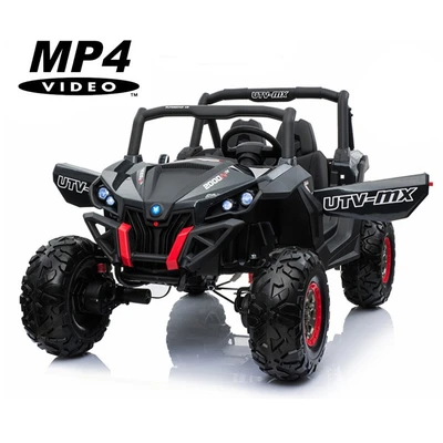 Двухместный полноприводный электромобиль Black Carbon UTV-MX Buggy 12V MP4 - XMX603-BLACK-PAINT-MP4 XMX603-BLACK-PAINT-MP4
