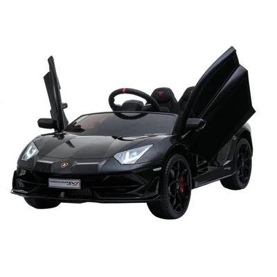 Детский электромобиль Lamborghini SVJ 12V - BLACK - HL328 HL328-LUX-BLACK-PAINT
