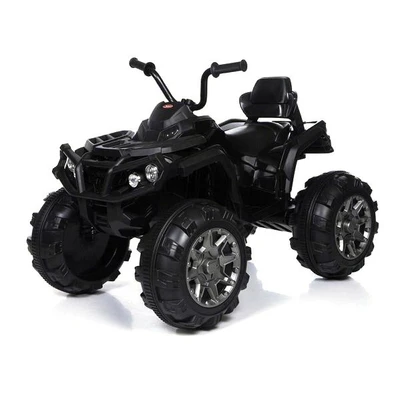 Детский квадроцикл Grizzly ATV Black 12V с пультом управления 2.4G- BDM0906 BDM0906-BLACK-RC