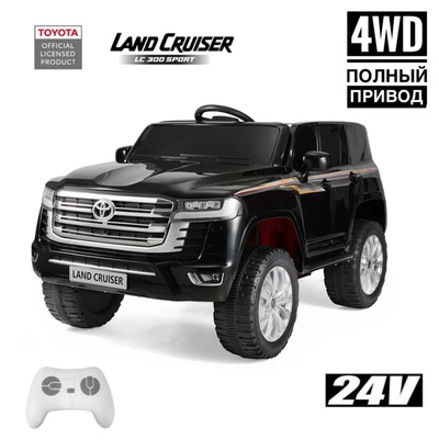 Детский электромобиль Toyota Land Cruiser 24V 4WD - LC-300-BLACK LC-300-BLACK