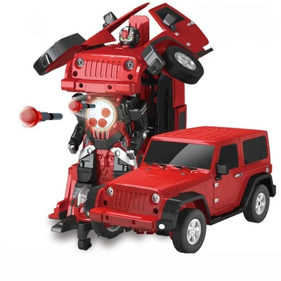 Радиоуправляемый робот трансформер Jeep Rubicon Red 1:14 - 2329PF MZ-2329PF