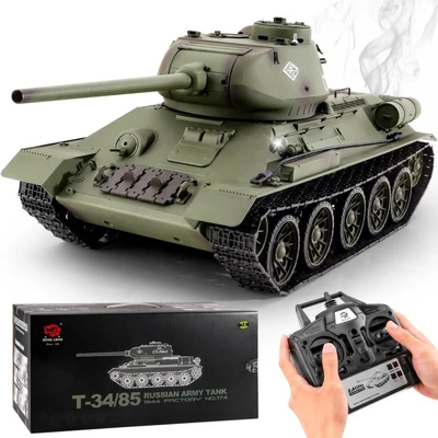 Радиоуправляемый танк Heng Long T-34 V7.0 масштаб 1:16 RTR 2.4GHz - 3909-1 V7.0 HL-3909-1-V7