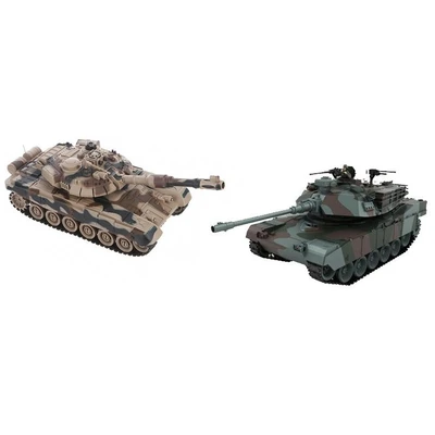 Радиоуправляемый танковый бой (советский T90 + Abrams США) 2.4GHz - 99830 ZG-99830