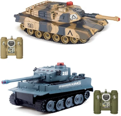 Радиоуправляемый танковый бой VS Tank Huan Qi Abrams vs Tiger 1:32 2.4G - HQ5001 HQ5001