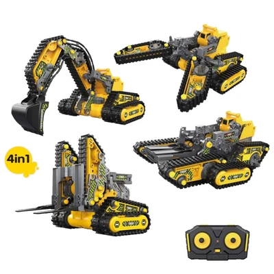 Конструктор 4 в 1 HB TOYS Строительная техника, 176 элементов - HB-SG01 HB-SG01