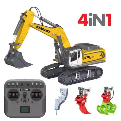 Радиоуправляемый экскаватор 4in1 HUINA с зубчато-винтовым приводом 1:18 - K5901-100S K5901-100S
