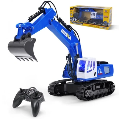Радиоуправляемый экскаватор HUI NA TOYS масштаб 1:18 2.4G - HN1558-BLUE HN1558-BLUE