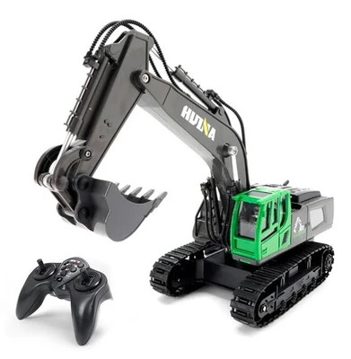 Радиоуправляемый экскаватор HUI NA TOYS масштаб 1:18 2.4G - HN1558-GREEN HN1558-GREEN