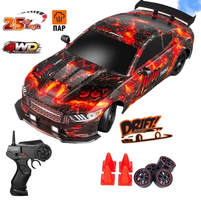 Радиоуправляемая машина для дрифта HB Ford Mustang 1:16, 4WD, свет, пар, аккумулятор, SC16A11 SC16A11-1
