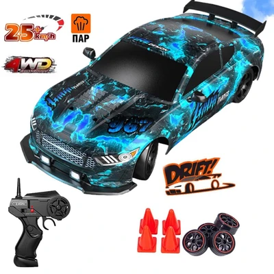 Радиоуправляемая машина для дрифта HB Ford Mustang 1:16, 4WD, свет, пар, аккумулятор, SC16A12 SC16A12-1