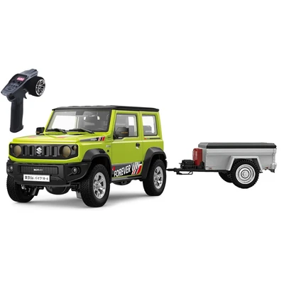 Радиоуправляемый внедрожник Suzuki Jimny PRO с прицепом (свет, выхлоп, Li-Po 5C) - HG4-53PRO-54-G HG4-53PRO-54-GREEN
